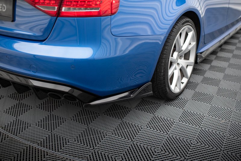 Maxton Heck Ansatz Flaps Diffusor V.2 Audi S4 Limousine B8 schwarz Hochglanz AU-S4-B8-RSD2-G