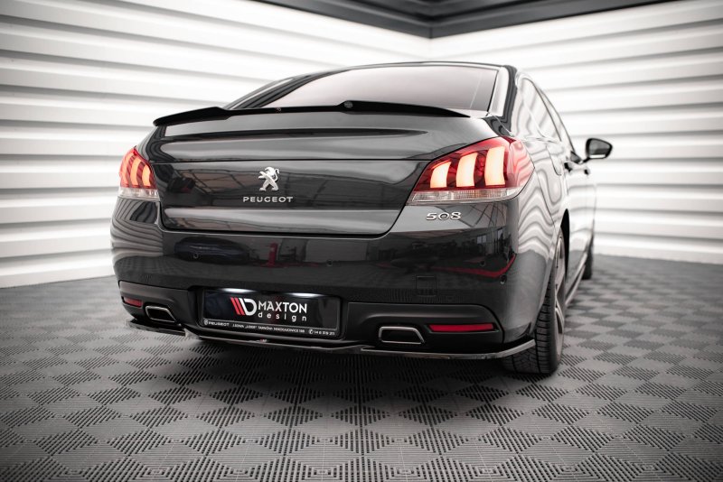 Maxton Spoiler CAP für Peugeot 508 GT Mk1 Facelift schwarz Hochglanz PE-508-1F-GT-CAP1-G