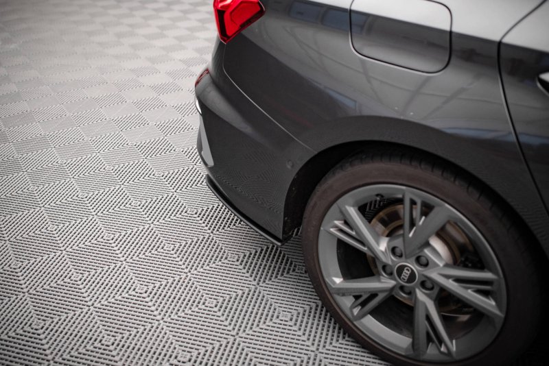 Maxton Street Pro Heck Ansatz Flaps Diffusor für Audi S3 Limousine 8Y AUS38YSCNC-RSD1BRB