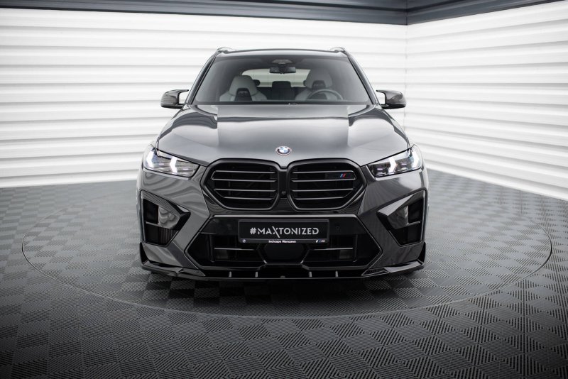 Maxton Front Ansatz V.2 BMW X5 M F95 Facelift schwarz Hochglanz BM-X5M-F95F-FD2-G