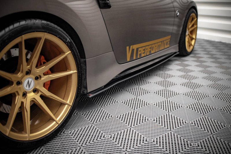 Maxton Street Pro Seitenschweller Ansatz für Nissan 370Z Nismo Facelift NI370ZNISMOCNC-SD1BRB