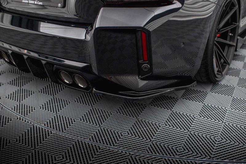 Maxton Heck Ansatz Flaps Diffusor V.5 BMW M2 G87 (heckansatz v.2) BMW M2 G87 schwarz Hochglanz BM-M2-G87-RSD5-G