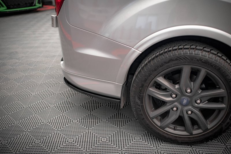 Maxton Heck Ansatz Flaps Diffusor für Ford Transit Custom ST-Line Mk1 Facelift schwarz Hochglanz FO-TRC-1F-STLINE-RSD1-G