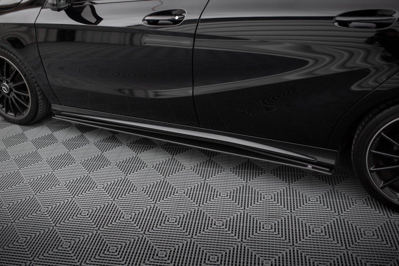 Maxton Street Pro Seitenschweller Ansatz Mercedes-Benz A AMG-Line W176 Facelift MEA176FAMGLINECNC-SD1BRB