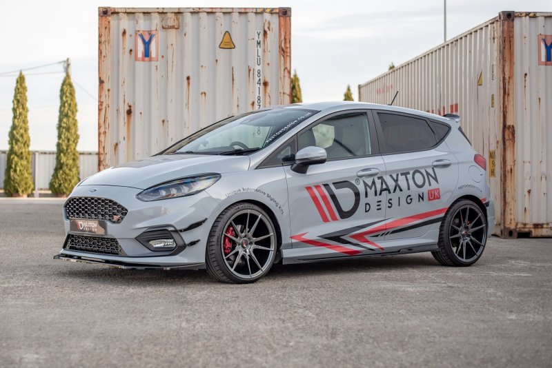 Maxton Seitenschweller Ansatz für V.3 für Ford Fiesta Mk8 ST / ST-Line schwarz Hochglanz FO-FI-8-ST-SD2-G