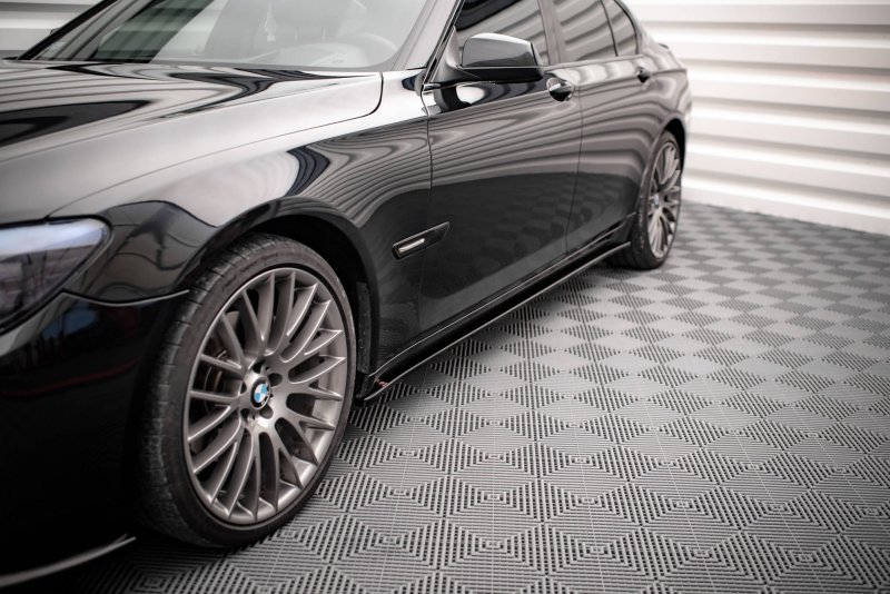 Maxton Seitenschweller Ansatz für BMW 7 M-Paket F01 schwarz Hochglanz BM-7-01-MPACK-SD1-G
