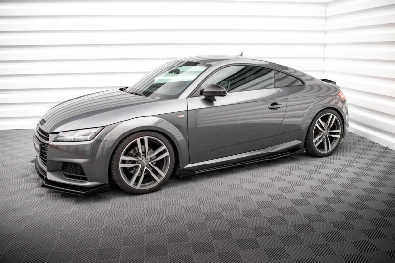 Maxton Side Flaps Audi TT S / S-Line 8S schwarz Hochglanz AUTT3SLINECNC-SF1-G