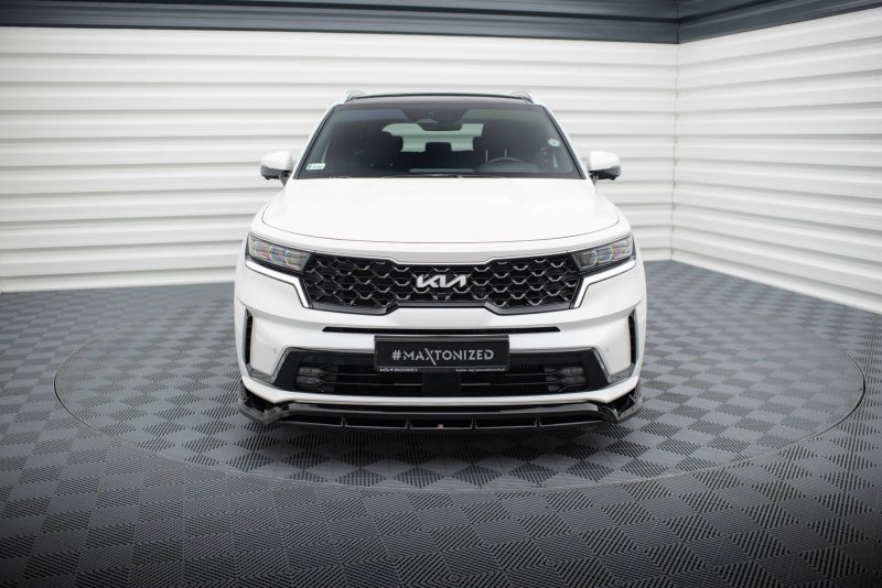 Preview: Maxton Front Ansatz Kia Sorento Mk4 schwarz Hochglanz KI-SO-4-FD1G+FD1R-G