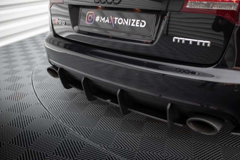 Maxton Street Pro Heckschürze für Audi RS6 Avant C6 AURS6C6CNC-RS2B+BRBI