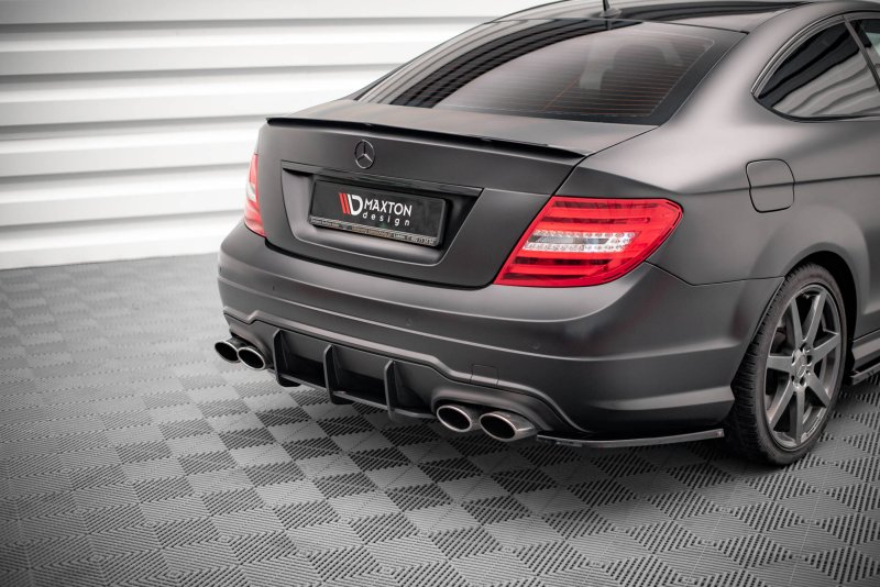 Maxton Street Pro Heckschürze für Mercedes-Benz C Coupe AMG-Line C204 MEC204FAMGLINECCNC-RS1BRB