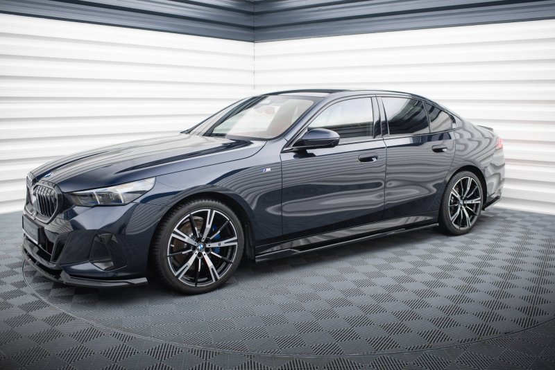 Maxton Seitenschweller Ansatz V.2 BMW 5er M-Paket G60 schwarz Hochglanz BM-5-G60-MPACK-SD2-G