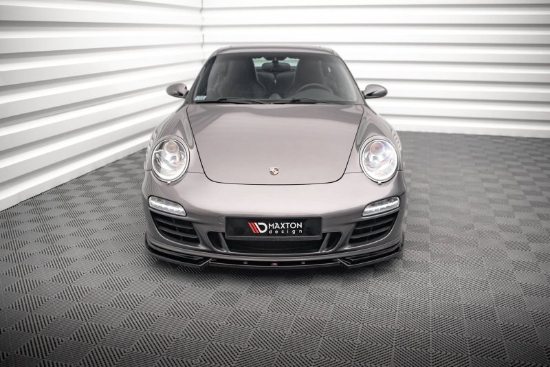 Maxton Front Ansatz V.2 für Porsche 911 Carrera GTS 997 Facelift schwarz Hochglanz PO-911-997F-CA-GTS-FD2-G