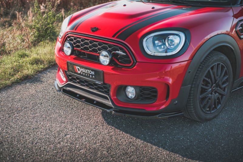 Maxton Front Ansatz V.2 für Mini Countryman Mk2 F60 JCW schwarz Hochglanz MC-CO-2-JCW-FD2-G