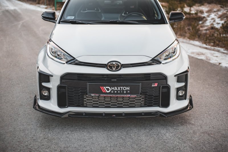 Maxton Front Ansatz +Flaps für V.2 Toyota GR Yaris Mk4 TO-YA-4-GR4-FD2G+FS