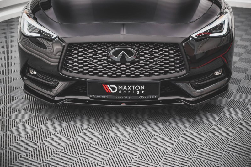 Maxton Front Ansatz für Infiniti Q60 S Mk2 schwarz Hochglanz IN-Q60S-2-FD1-G