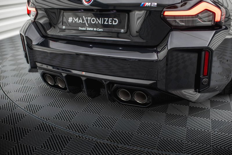 Maxton Diffusor Heck Ansatz V.2 BMW M2 G87 schwarz Hochglanz BM-M2-G87-RS2-G