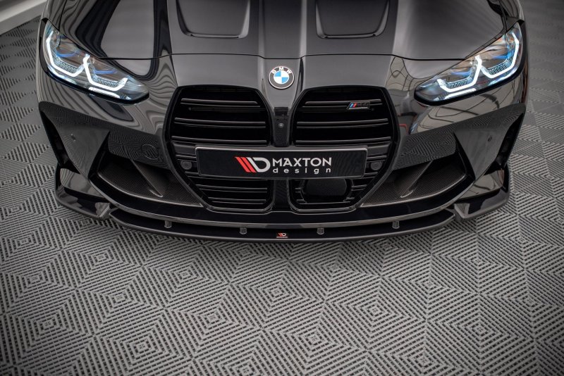 Maxton Front Ansatz V.3 für BMW M4 G82 schwarz Hochglanz BM-4-G82-M-FD3-G