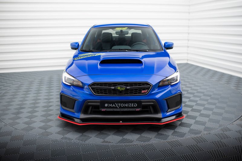 Preview: Maxton Front Ansatz V.2 Subaru WRX STI Mk1 Facelift SU-IM-4F-WRX-STI-FD1G+FD1R-RED