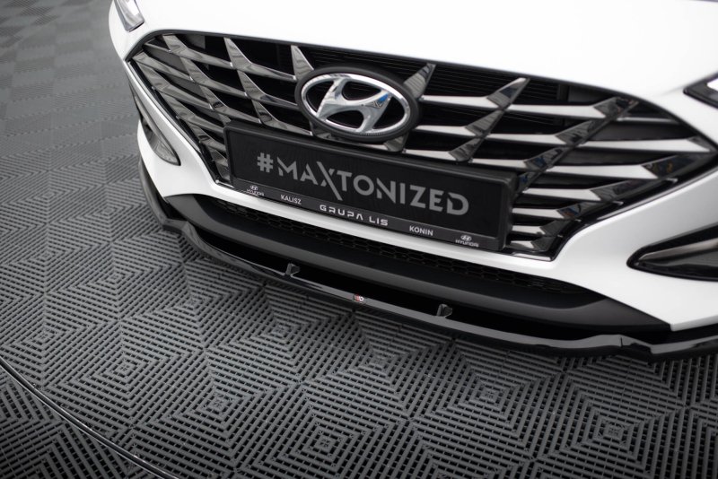 Maxton Front Ansatz V.1 Hyundai I30 Mk3 Facelift schwarz Hochglanz HY-I30-3F-FD1-G