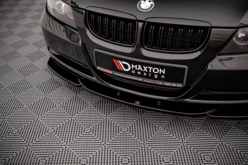 Maxton Front Ansatz V.2 für BMW 3er E90 schwarz Hochglanz BM-3-90-FD2-G