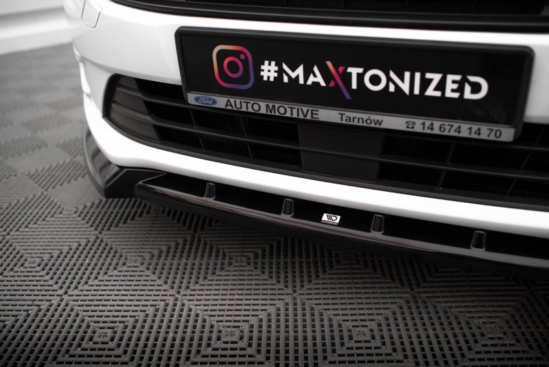 Preview: Maxton Front Ansatz V.2 Ford Transit Connect Mk2 Facelift schwarz Hochglanz FO-TR-CON-3-FD2-G
