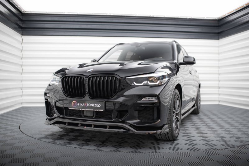 Maxton Front Ansatz V.2 BMW X5 M-Paket G05 schwarz Hochglanz BM-X5-05-MPACK-FD2G+FD2R-G