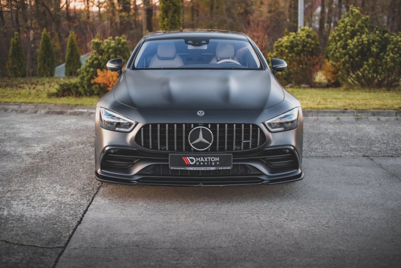 Maxton Front Ansatz V.1 für Mercedes-AMG GT 53 4-Door Coupe schwarz Hochglanz ME-GT-4D-53-FD1-G