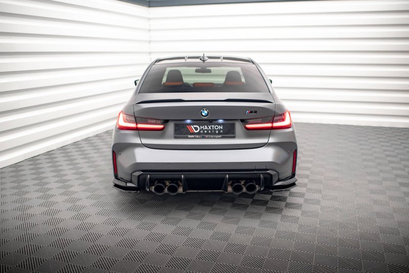 Maxton Heck Ansatz Flaps Diffusor V.1 für BMW M3 G80 schwarz Hochglanz BM-3-G80-M-RSD1-G