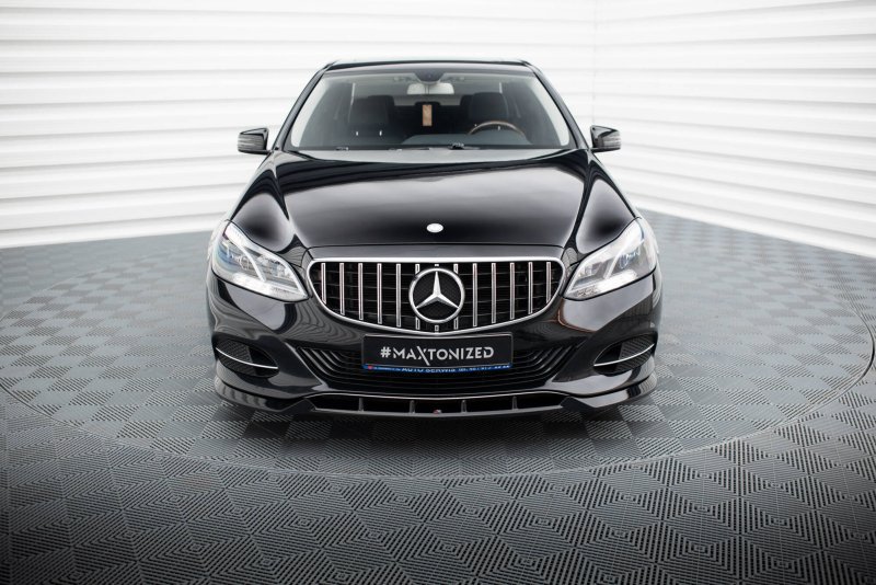 Maxton Front Ansatz Mercedes-Benz E W212 Facelift schwarz Hochglanz ME-E-212F-FD1-G