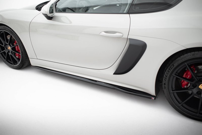 Maxton Seitenschweller Ansatz Porsche 718 Cayman GTS 982c schwarz Hochglanz PO-CA-718-GTS-SD1-G