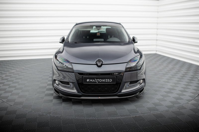Maxton Front Ansatz V.2 Renault Megane GT Mk3 Facelift schwarz Hochglanz RE-ME-3-GT-FD2-G