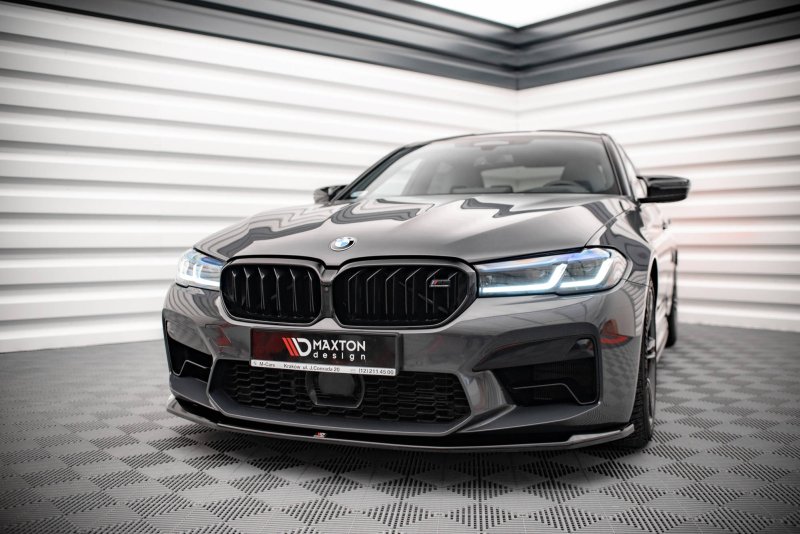 Maxton Front Ansatz V.3 für BMW M5 F90 Facelift schwarz Hochglanz BM-5-90F-M-FD3-G