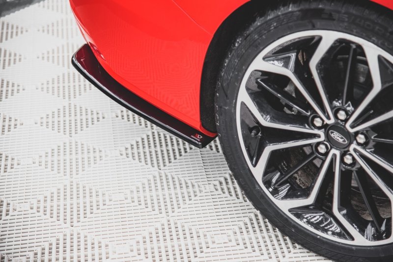Maxton Heck Ansatz Flaps Diffusor V.1 für Ford Focus ST-Line Kombi Mk4 schwarz Hochglanz FO-FO-4-STLINE-ES-RSD1-G