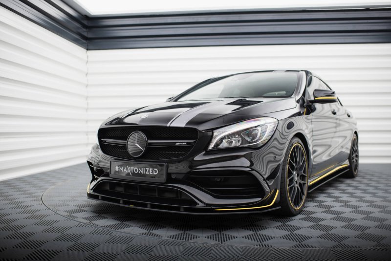Maxton Street Pro Front Ansatz Mercedes-AMG CLA 45 Aero C117 Facelift MECLA117AMGAEROCNC-FD1BRB