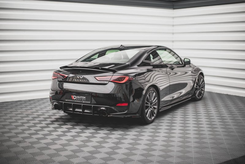 Maxton Heck Ansatz Flaps Diffusor für Infiniti Q60 S Mk2 schwarz Hochglanz IN-Q60S-2-RSD1-G