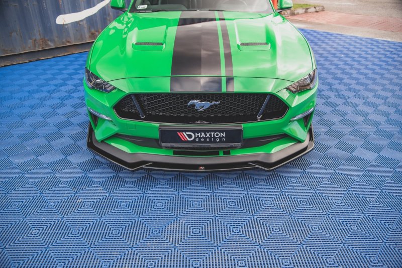 Maxton Front Ansatz +Flaps für V.1 Ford Mustang GT Mk6 Facelift FO-MU-6F-GT-FD1G+FS