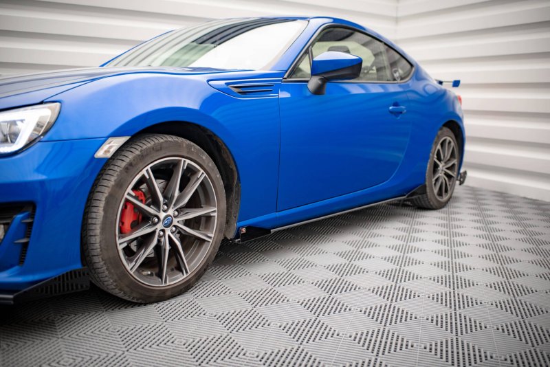 Preview: Maxton Street Pro Seitenschweller Ansatz für + Flaps Subaru BRZ Mk1 Facelift schwarz Hochglanz SUBRZ1FCNC-SD1B+SF1-G