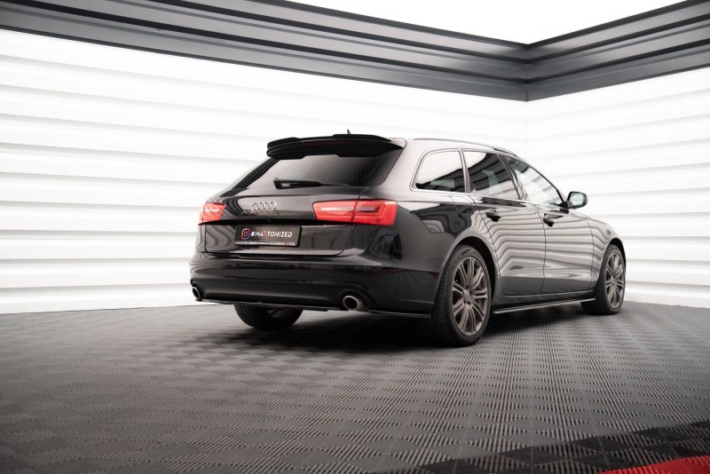Maxton Heck Ansatz Flaps Diffusor V.2 Audi A6 Avant C7 schwarz Hochglanz AU-A6-C7-AV-RSD2-G