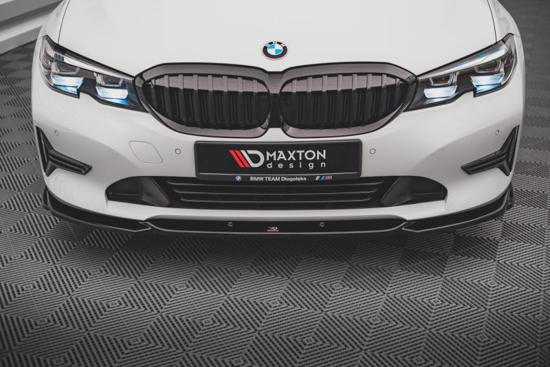 Maxton Front Ansatz V.2 für BMW 3er G20 / G21 schwarz Hochglanz BM-3-20-FD2-G