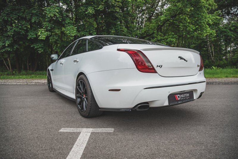Maxton Heck Ansatz Flaps Diffusor für Jaguar XJ X351 schwarz Hochglanz JA-XJ-4-RSD1-G