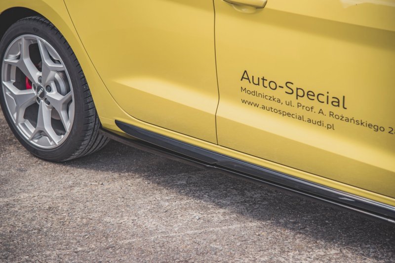 Maxton Seitenschweller Ansatz für Audi A1 S-Line GB schwarz Hochglanz AU-A1-GB-SLINE-SD1-G