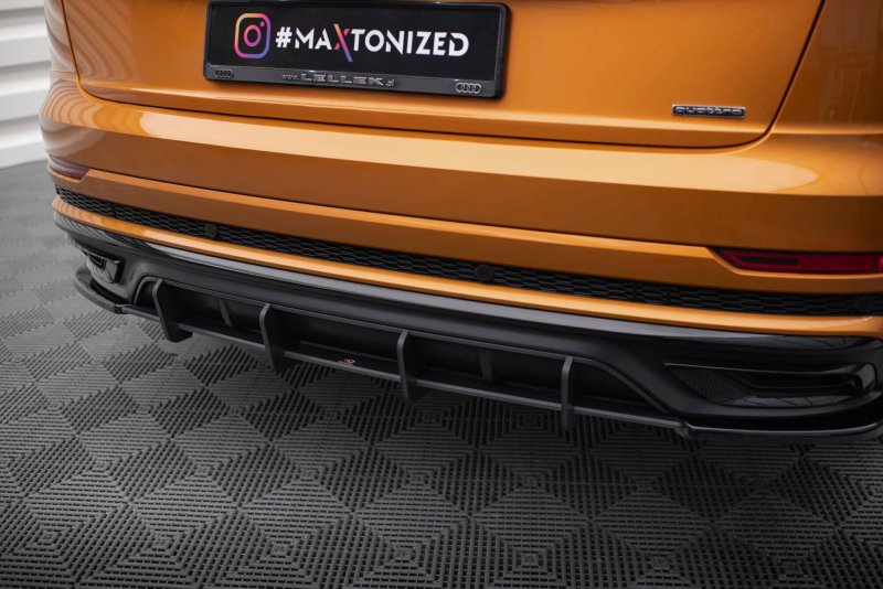 Maxton Street Pro Heckschürze Audi Q8 S-Line Mk1 AUQ81SLINECNC-RS1BRB