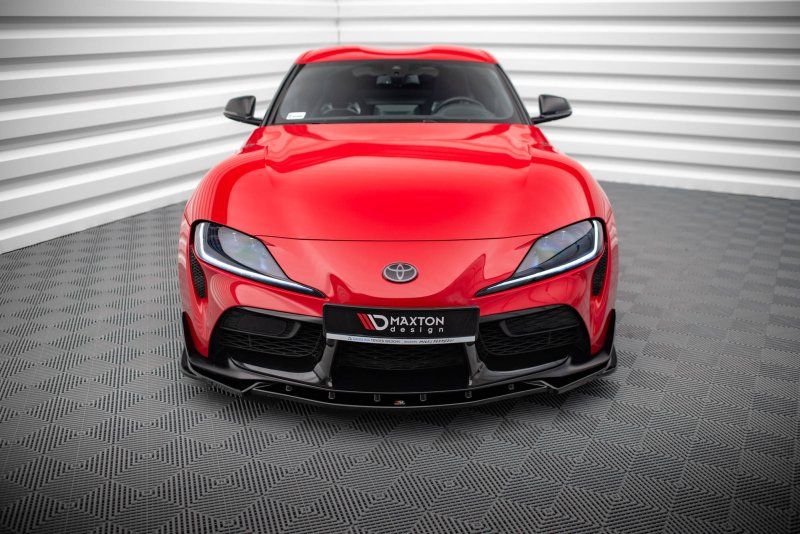 Maxton Front Ansatz V.4 für Toyota Supra Mk5 schwarz Hochglanz TO-SU-5-FD4-G