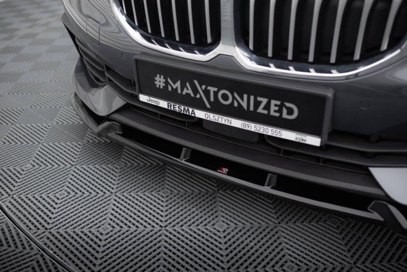 Maxton Front Ansatz V.1 BMW 1er F40 schwarz Hochglanz BM-1-40-FD1-G