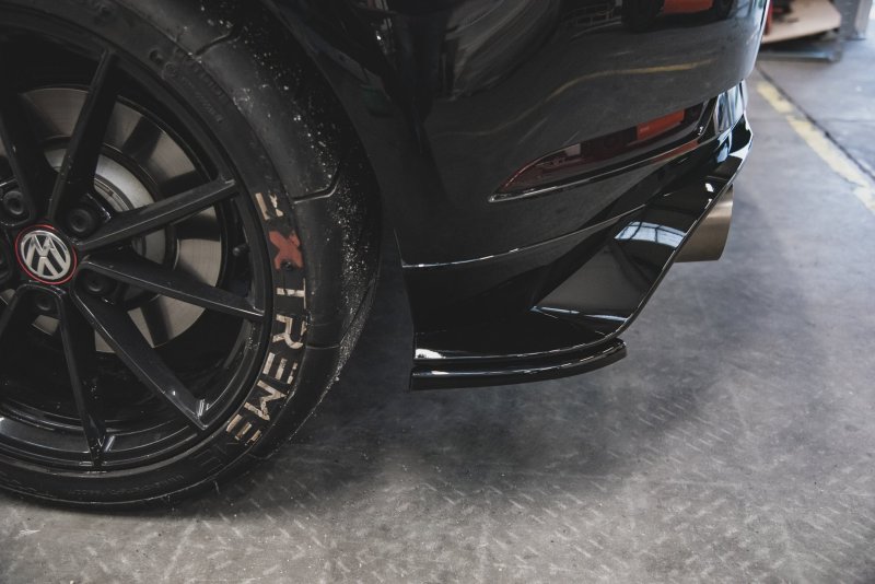 Maxton Heck Ansatz Flaps Diffusor für VW Golf 7 GTI TCR schwarz Hochglanz VW-GO-7F-GTI-TCR-RSD1-G