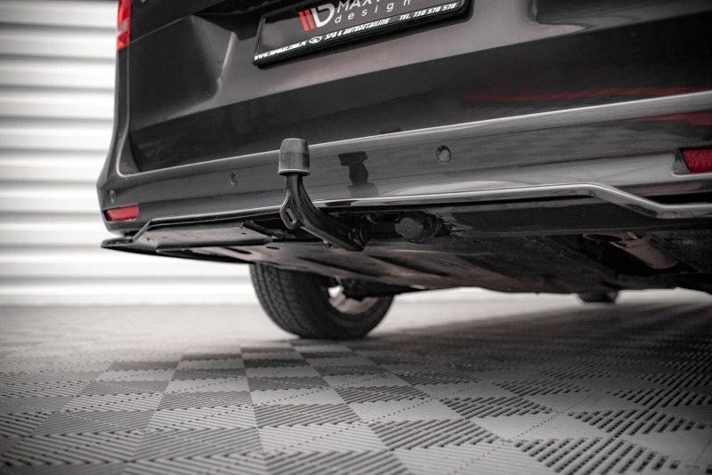 Maxton Mittlerer Diffusor Heck Ansatz DTM Look für Mercedes-Benz V-Klasse AMG-Line W447 Facelift schwarz Hochglanz ME-V-447F-AMGLINE-RD1G+RD2-G