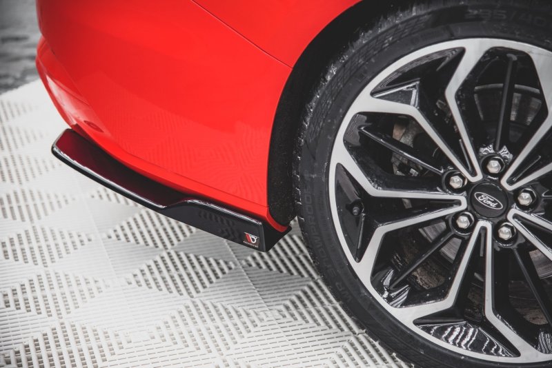 Maxton Heck Ansatz Flaps Diffusor V.2 für Ford Focus ST-Line Kombi Mk4 schwarz Hochglanz FO-FO-4-STLINE-ES-RSD2-G