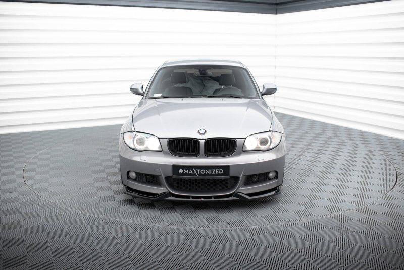 Maxton Front Ansatz V.1 BMW 1er M-Paket E82 schwarz Hochglanz BM-1-82-MPACK-C-FD1-G