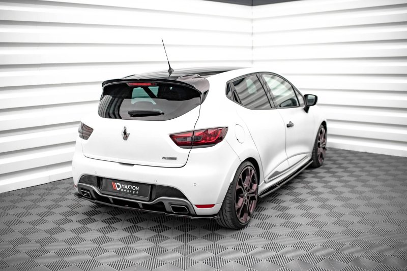 Maxton Mittlerer Cup Diffusor Heck Ansatz Renault Clio RS Mk4 schwarz Hochglanz RE-CL-4-RS-RD1G+RD2-G