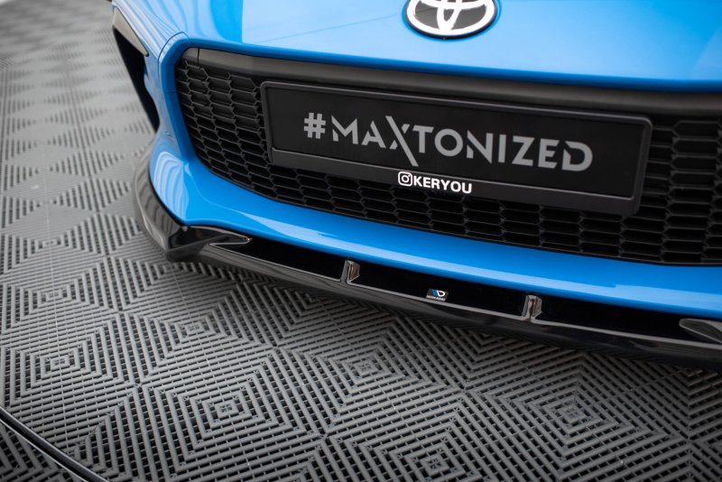 Maxton Front Ansatz V.1 Toyota GR86 Mk1 schwarz Hochglanz TO-GR86-1-FD1-G